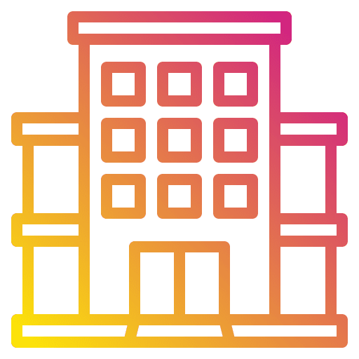 Apartment real estate building construction icon