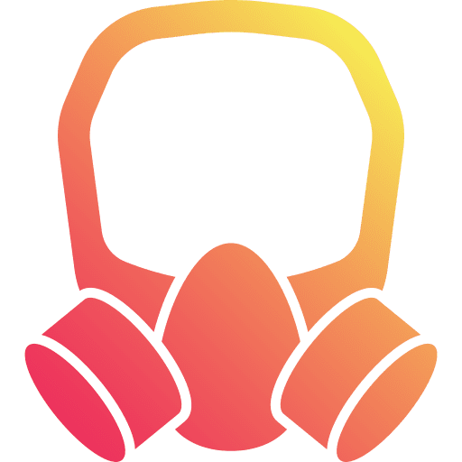 Gas mask nuclear gas mask toxic icon