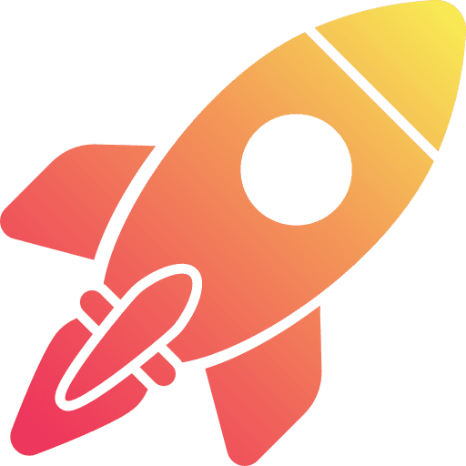 Rocket space ship launch transportation rocket launcher icon