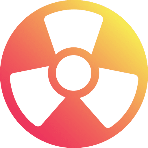 Danger radiation alert nuclear power icon Danger radiation alert nuclear power icon