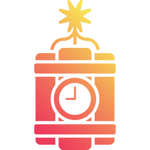 Dynamite explosion bomb weapon icon Dynamite explosion bomb weapon icon