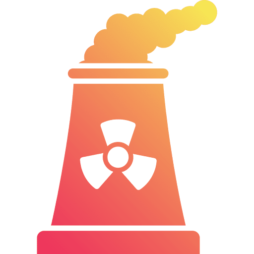 Power station nuclear power nuclear plant ecology icon Power station nuclear power nuclear plant ecology icon