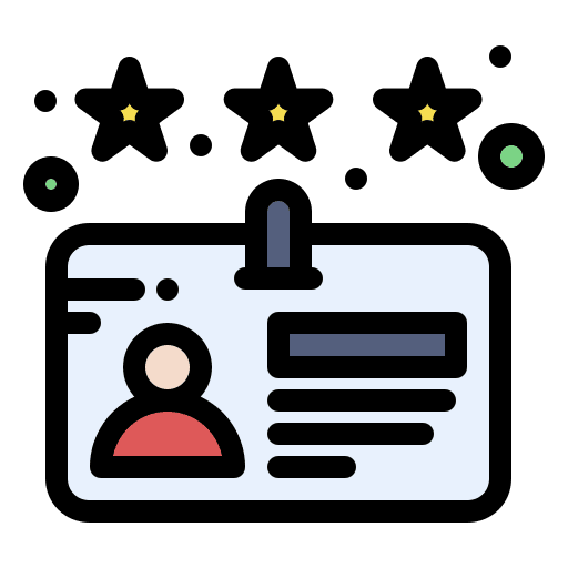 License user id card document icon