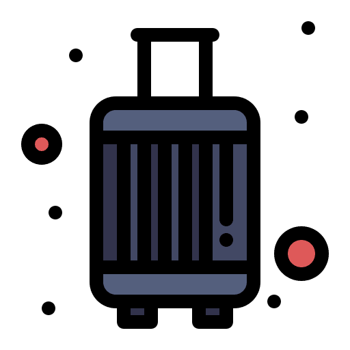Luggage suitcase trolley luggage icon Luggage suitcase trolley luggage icon