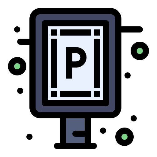 Parking signaling automobile parking sign icon Parking signaling automobile parking sign icon