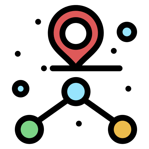 Route pin position gps icon Route pin position gps icon