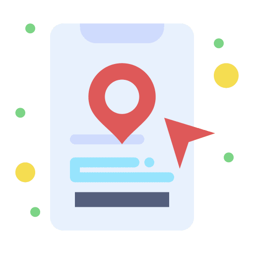 Booking app online taxi cab icon