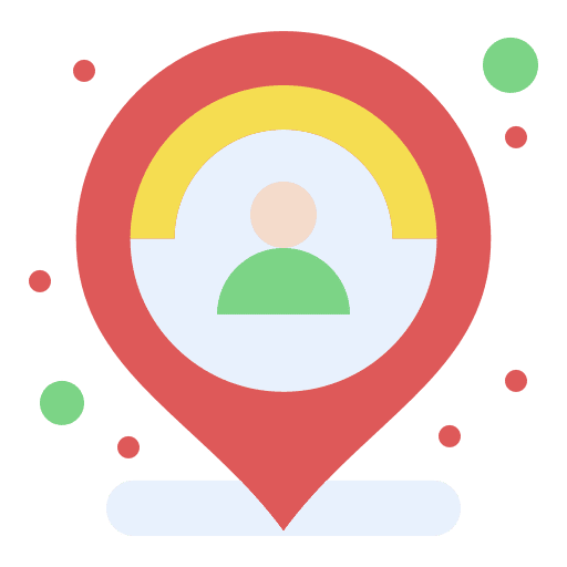 Location maps and location location customer icon