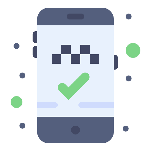 Booking app cab taxi icon Booking app cab taxi icon