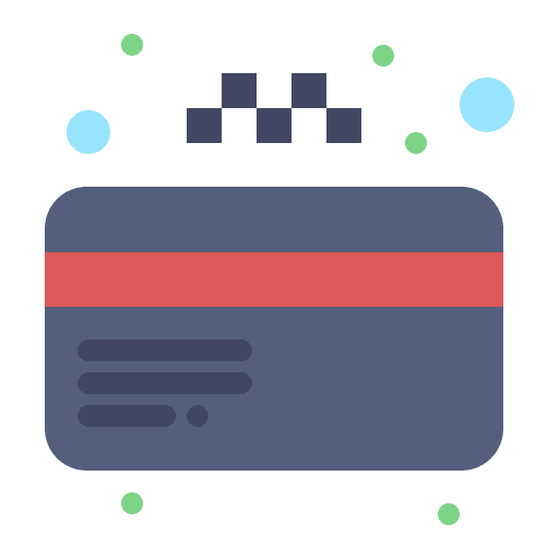 Credit card commerce and shopping debit card cab icon Credit card commerce and shopping debit card cab icon