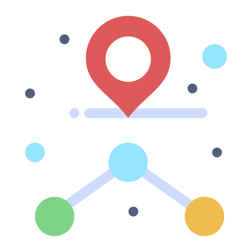 Route pin position gps icon Route pin position gps icon