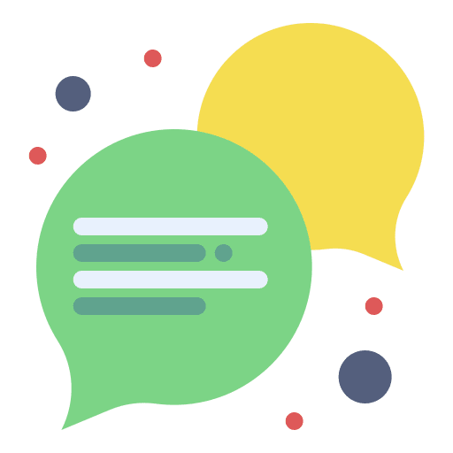 Chat conversation communications speech bubble icon Chat conversation communications speech bubble icon