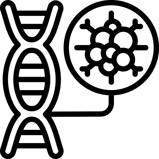 Dna healthcare and medical health cancer icon