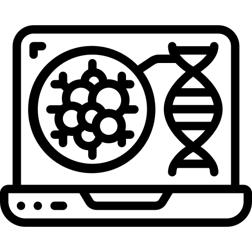 Laptop technology device cancer icon