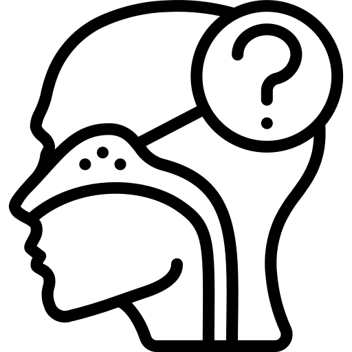 Person question healthcare and medical person icon