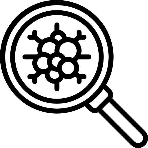 Search search cells healthcare and medical icon