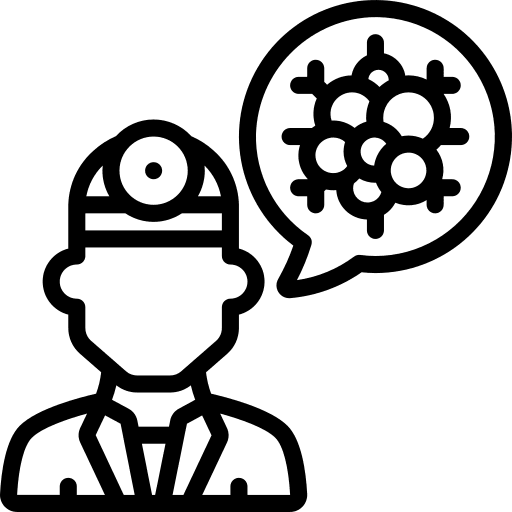 Doctor chat man user icon