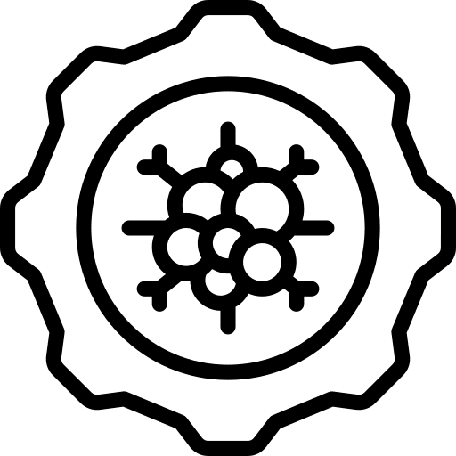 Gear cell gear options icon