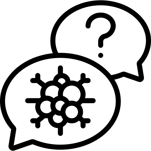 Messages illness question communications icon