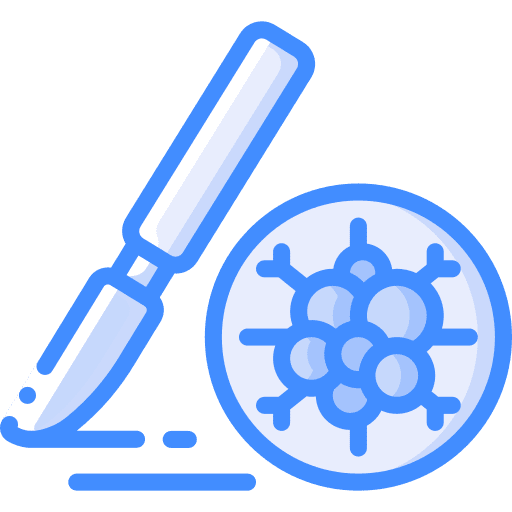 Knife medical tool cancer knife icon