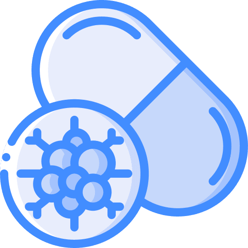 Pill cell treatment cancer icon