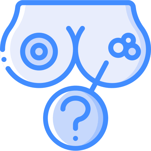 Breast healthcare and medical chest cancer icon