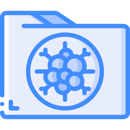 Folder research cell healthcare and medical icon