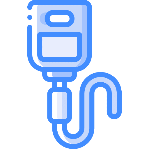 Iv bag drug treatment chemotherapy icon