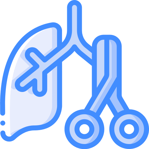 Lung lung surgery amputation icon