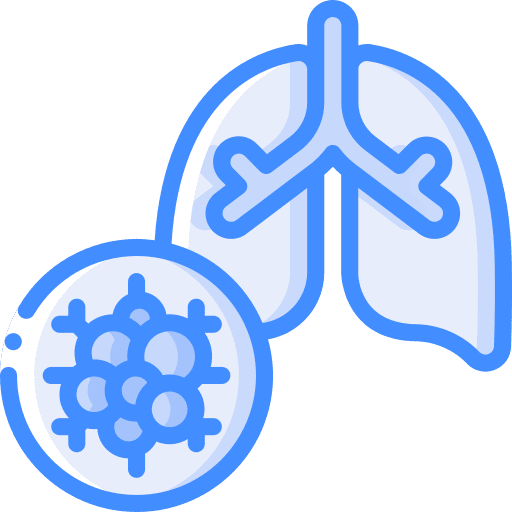 Lungs health organ cancer icon