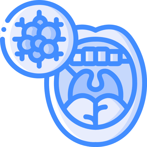 Mouth cancer tumor illness icon