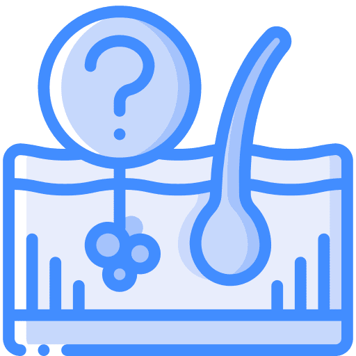 Skin healthcare and medical cancer anatomy icon