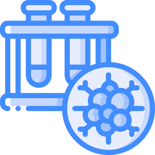 Test tubes medical research cancer healthcare and medical icon