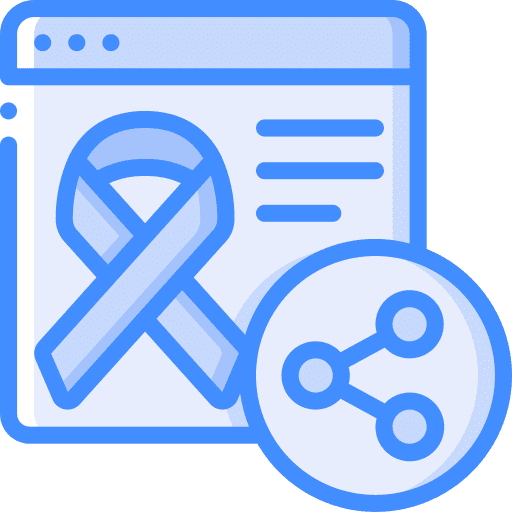 Website awareness share healthcare and medical icon