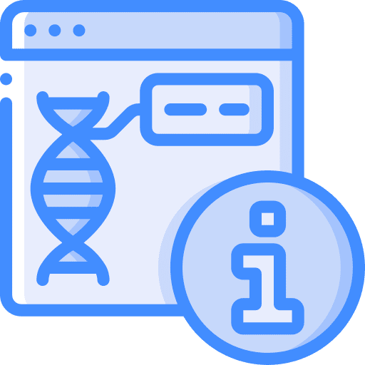Website dna research healthcare and medical icon