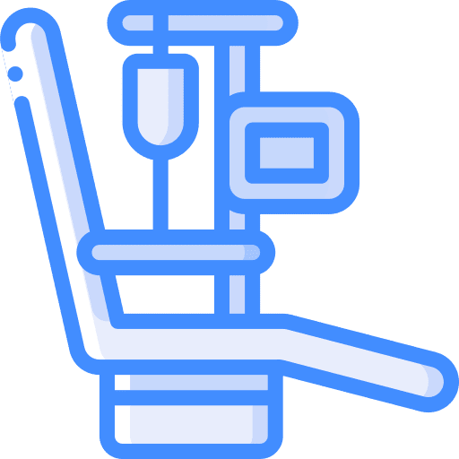 Chair hospital healthcare and medical chemotherapy icon
