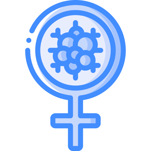 Female cell cancer woman icon