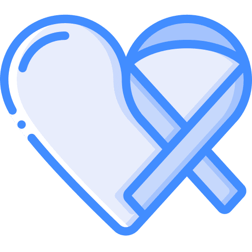 Heart healthcare and medical heart awareness icon