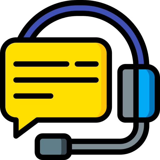Customer service agent technical support headset icon