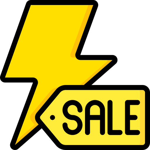 Flash sale discount flash sale icon