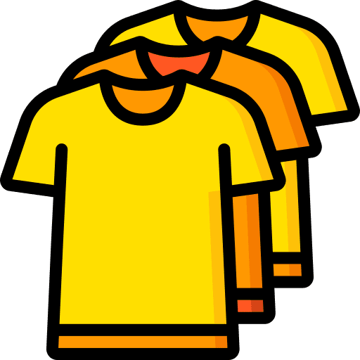 Tshirt multiple clothes sales icon