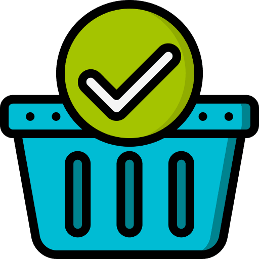 Basket checkout sales commerce and shopping icon