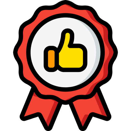 Best seller best emblem thumbs up icon
