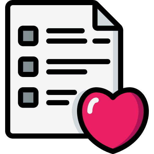 Wish list list wish list sheet icon