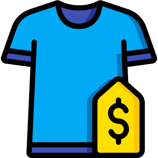 Clothing price sale offer icon