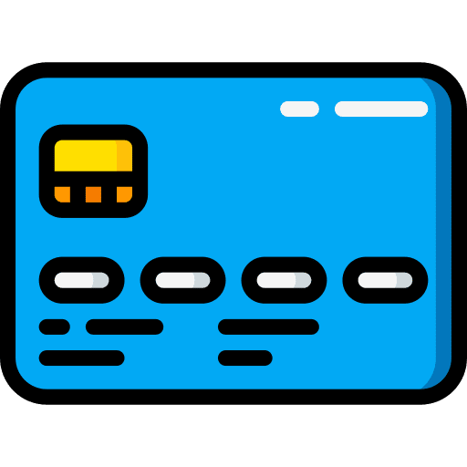 Credit card debit card payment pay card icon