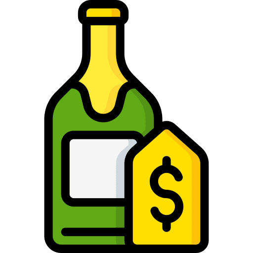 Alcohol sale shopping beverage icon