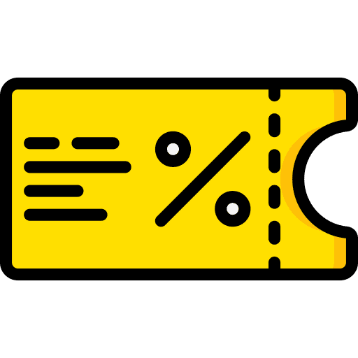 Coupon gift voucher money commerce and shopping icon