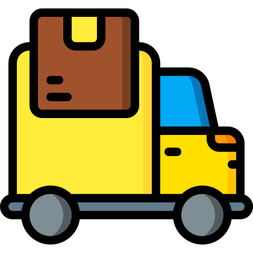 Delivery logistics shipping and delivery cargo icon