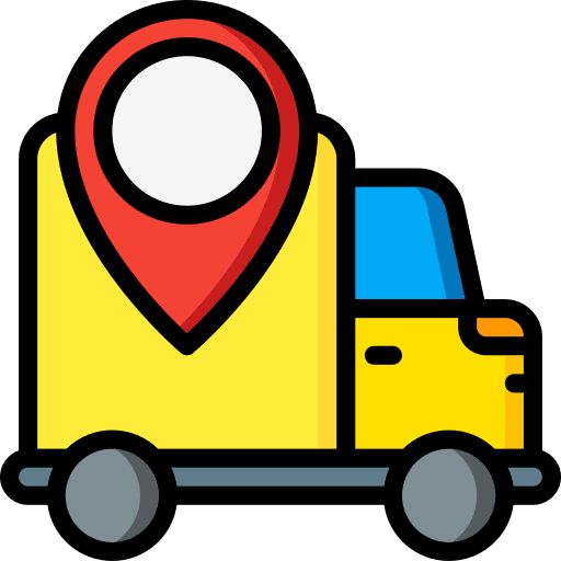 Van tracking van delivery van icon